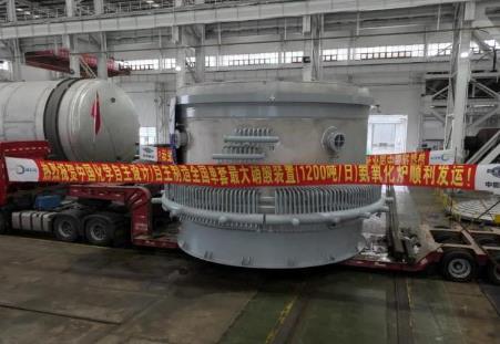 全国单套最大硝酸装置氨氧化炉在沪发运